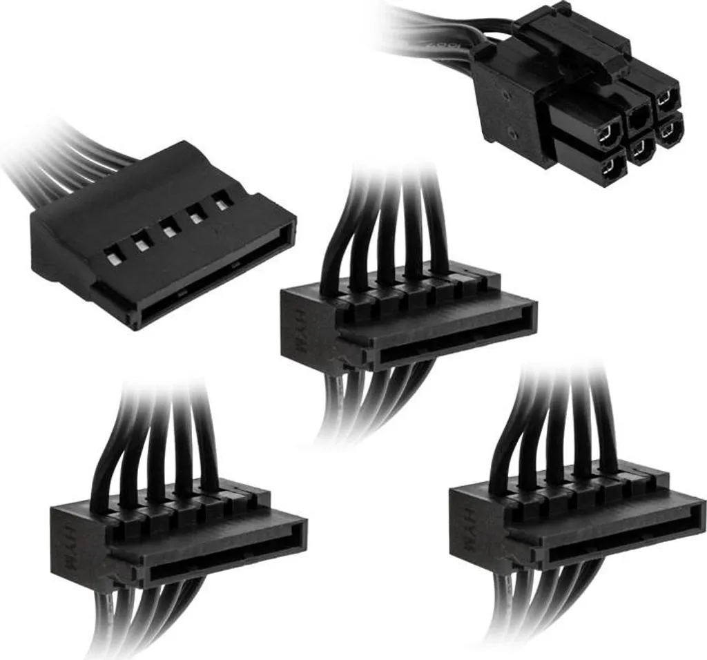 Câble SATA Kolink KL-CBR-SAT pour Ajouter un Disque SSD ou HDD Noir