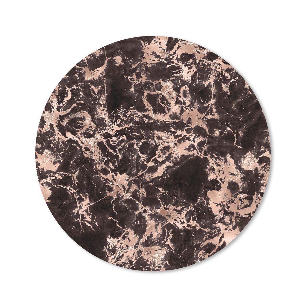 MuchoWow Mauspad Mousepad Marmor - Luxus - Gold 50x50 cm - Mousepads - Maus Mat - Pad - Mausunterlage - Vinyl