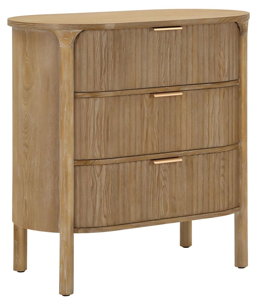 Commode Goteborg 80,5 X 47 X 82 Cm - Meuble À 3 Grands Image du produit 