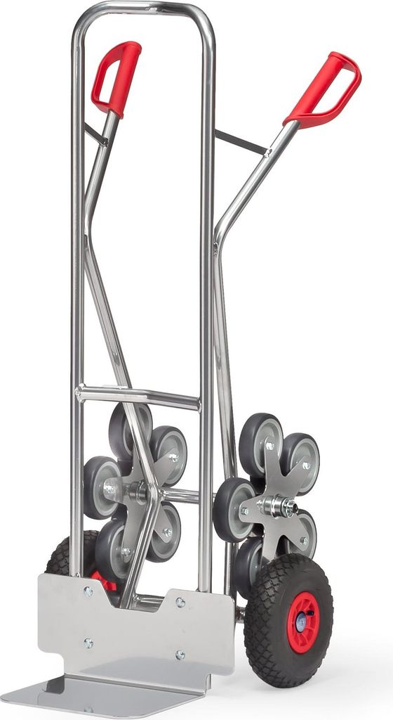 fetra Alu-Treppenkarre, Schaufel 320 x 250 mm, Lufträder 260 x 85 und Radsterne