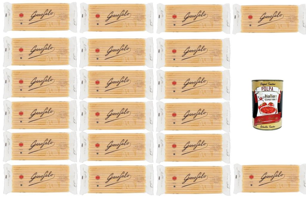 Italian Gourmet Ziti Nudeln Nr. 4-15 20×500 g (10 kg) Italienische Hartweizenpasta Vorratspack Familienpackung, ideal für Ofengerichte & Sugo + I...