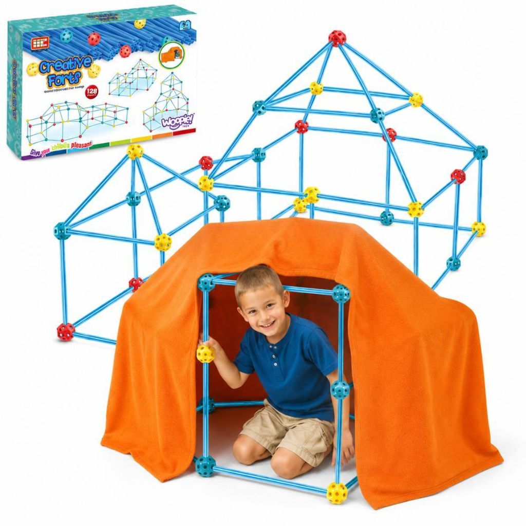 Woopie Big Blocks Stavebné stanové súprava Slamky Rúrky 128 Obrázok produktu 