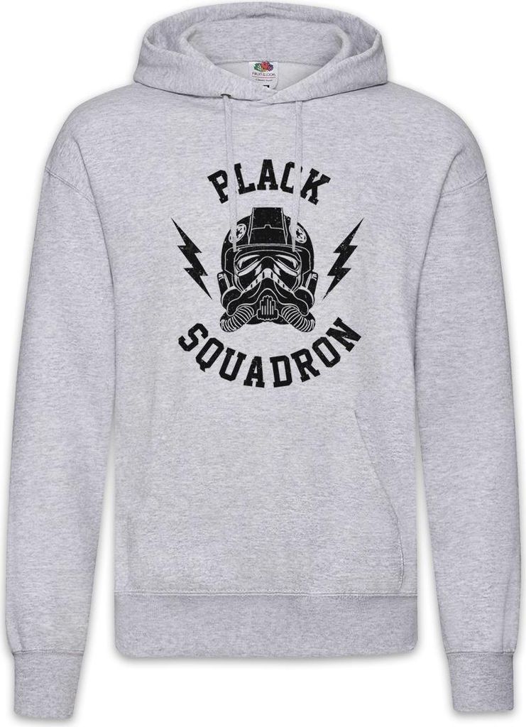 Urban Backwoods Black Squadron Vintage I, Herren Hoodie, Farbe: Hellgrau, Größe: S