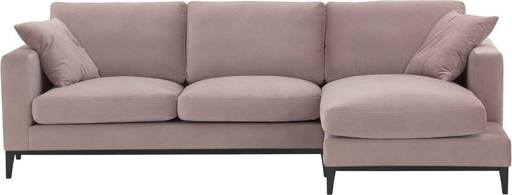 Rechtsseitiges Ecksofa Covex Wood-Velluto 14-black