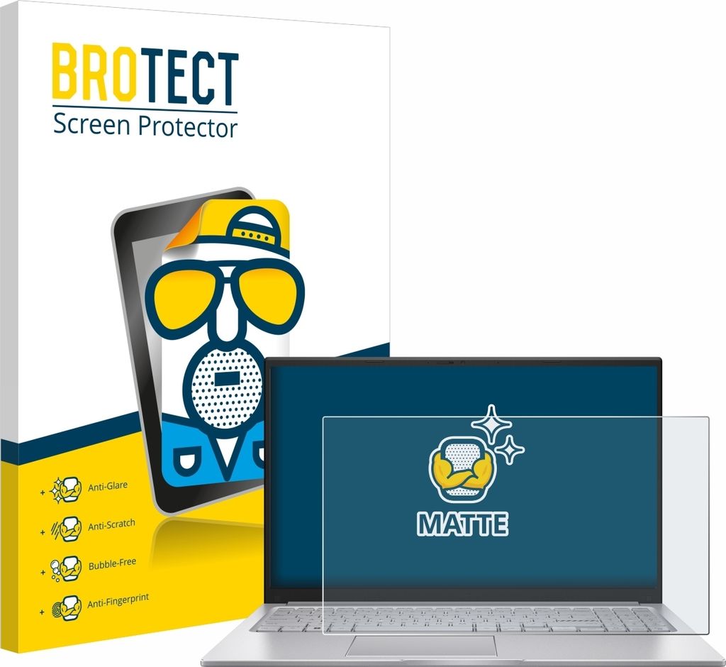 BROTECT Schutzfolie für ASUS Vivobook 15 X1504 Displayschutz Displayschutzfolie Folie Matt Entspiegelungsfolie