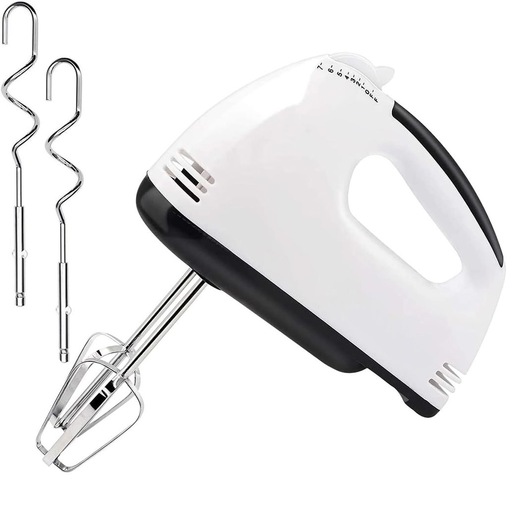 Handmixer Handrührer Elektrischer Hand Mixer Stabmixer Handrührgerät mit 2 Schneebesen und 2 Knethaken Küchenmaschinen 7 Geschwindigkeiten, Retoo