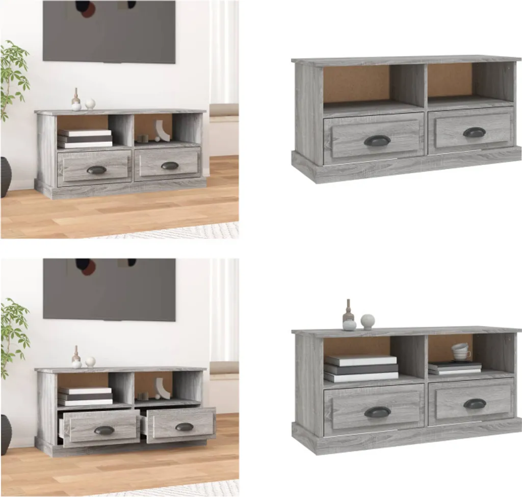 Crea il Tuo Angolo Relax: Mobile TV vidaXL Grigio Sonoma 93x35,5x45