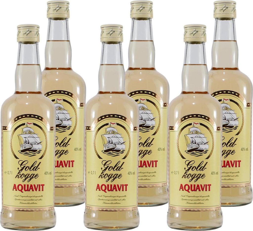 Goldkogge Aquavit (6 x 0,7L) Produktbild 