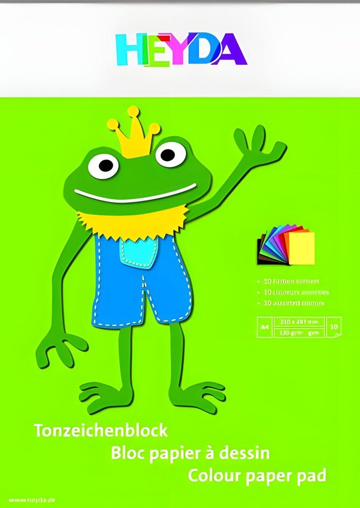 HEYDA 2047125 Tonzeichen-Block A4 Produktbild 