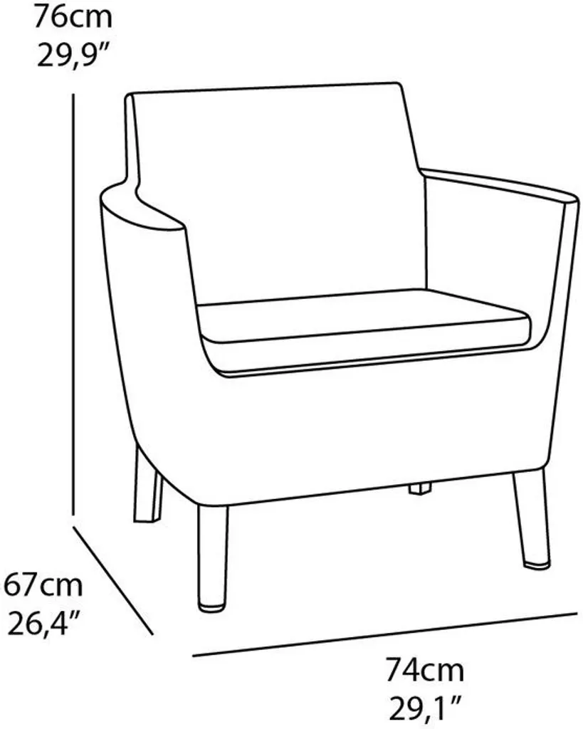 Set Salemo gris graphite avec table coffre et fauteuils ergonomiques - 10