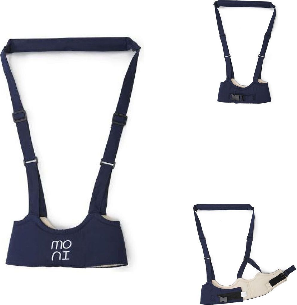 Moni Babylaufgurt Walky BW001, Laufleine, Laufhilfe, Sicherheitsgurt verstellbar blau