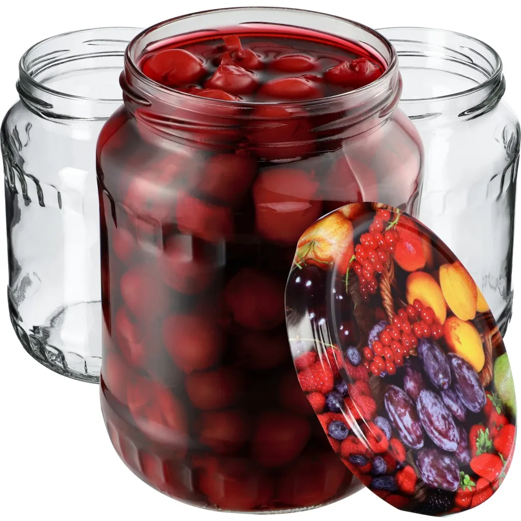 KADAX Jukka 720ml: Set 24 Barattoli Vetro con Coperchio per Conserve