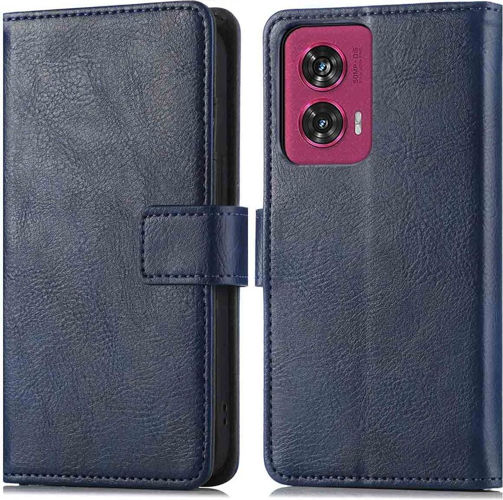 imoshion Klapphülle Motorola Edge 50 Fusion - Dunkelblau