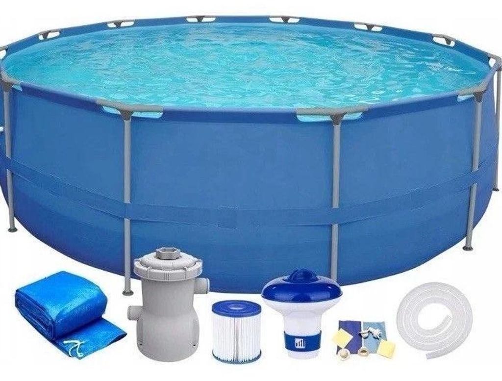 Avenli Round Steel Frame Pool Ø300x 76cm Rundpool Produktbild 