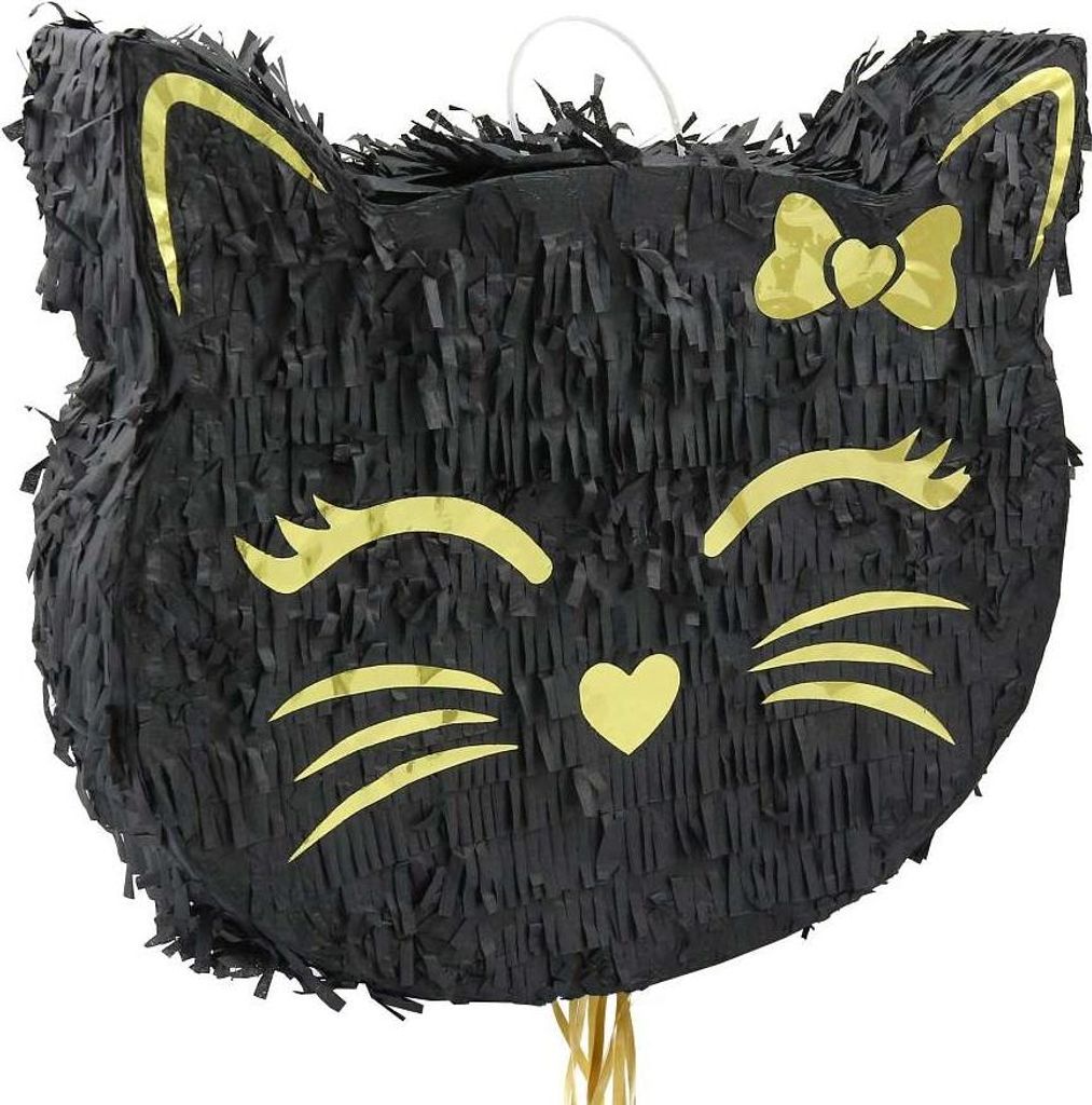 Schwarzes Kätzchen-Piñata, Größe 35 x 7,5 x 37 cm Produktbild 