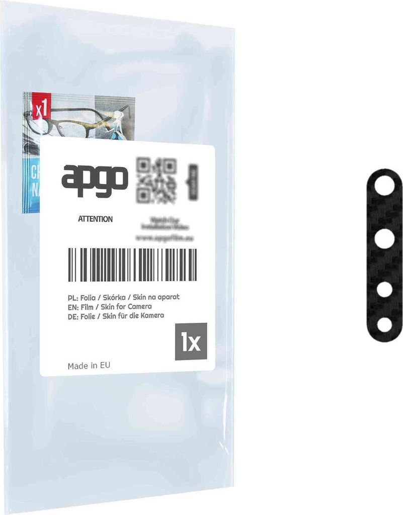 apgo Objektivschutz-Folie, Kameraschutz kompatibel mit Huawei nova 5T, Carbon-Imitation, Rückseite Schutzfolie für Kamera-Insel, Hinten Folie, kr...