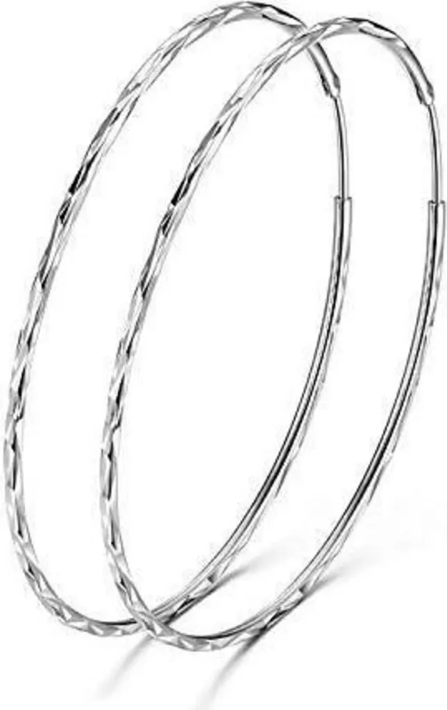 Orecchini a Cerchio Grandi 70mm Argento 925 - Must-Have Trend 2026