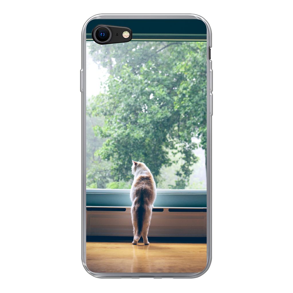 MuchoWow® Handyhülle Schutzhülle Hülle für iPhone 8 Katze - Produktbild 