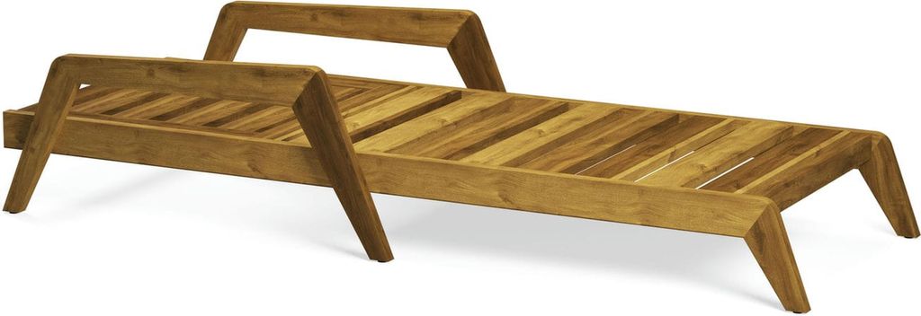 Stilvoller Liegestuhl Designer Terrassen Chaiselongue Edle Gartenmöbel