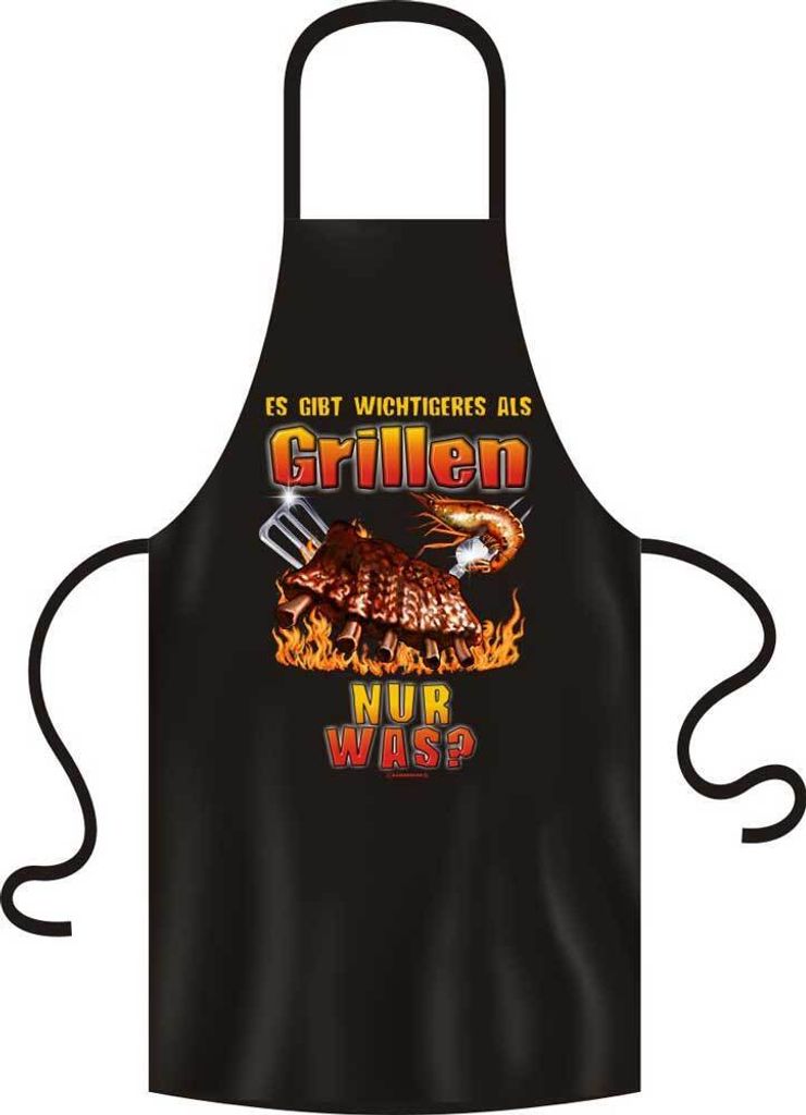 Es gibt wichtigeres - Grillen - Grillschürze - Schürze