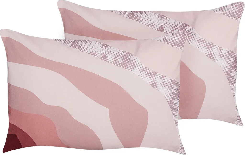 Coussin de Jardin Confortable Rose 40x60 cm Lot de 2 Anti-Inconfort