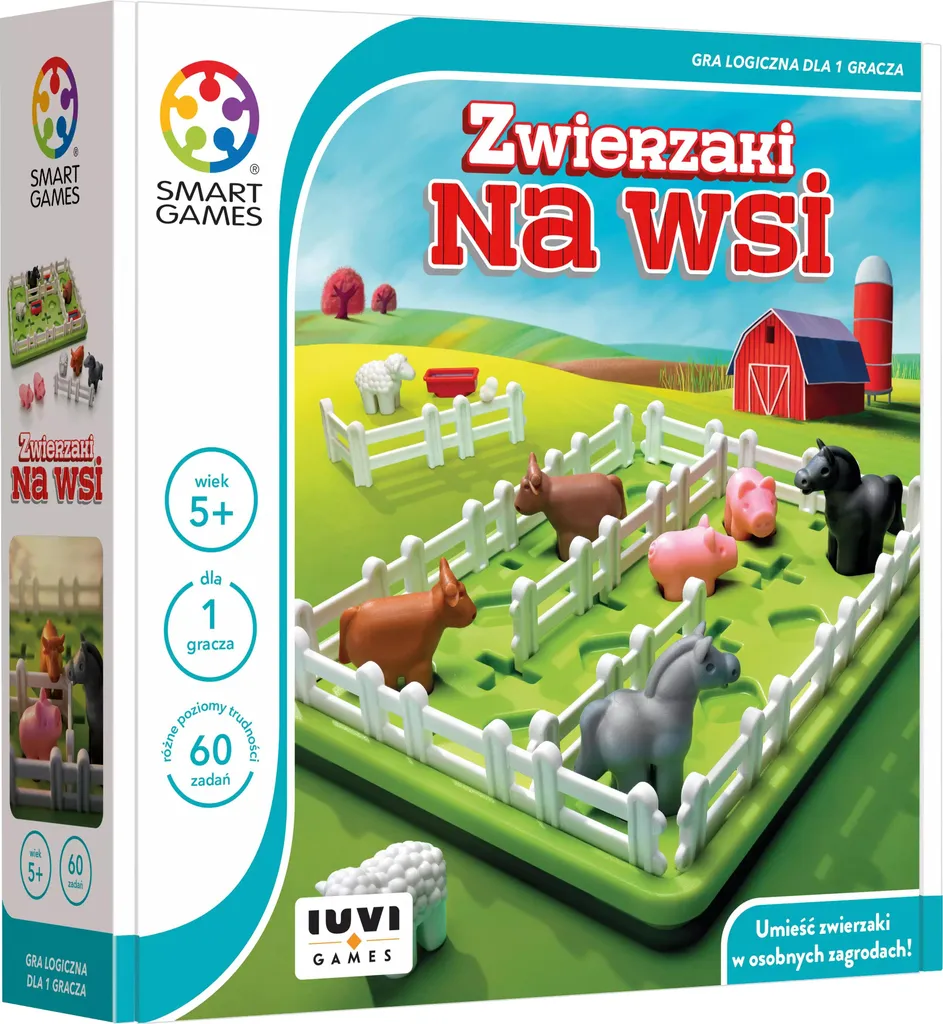 Jeu de logique Animaux de la campagne IUVI Games - 48 Défis évolutifs