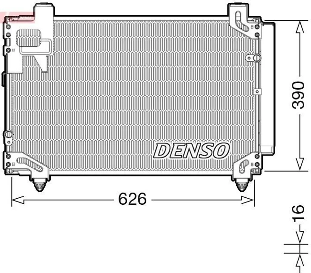 DENSO DCN50044 Condenseur Aluminium avec Sécheur OE 8845005130 Pro
