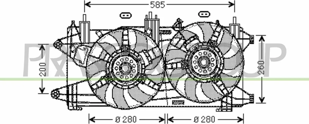 Ventilateur de Moteur pour Fiat Doblo - Système de Refroidissement FT909F