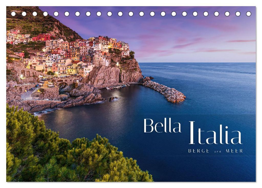 Bella Italia - Berge und Meer (Tischkalender 2027 DIN A5 quer), CALVENDO Monatskalender
