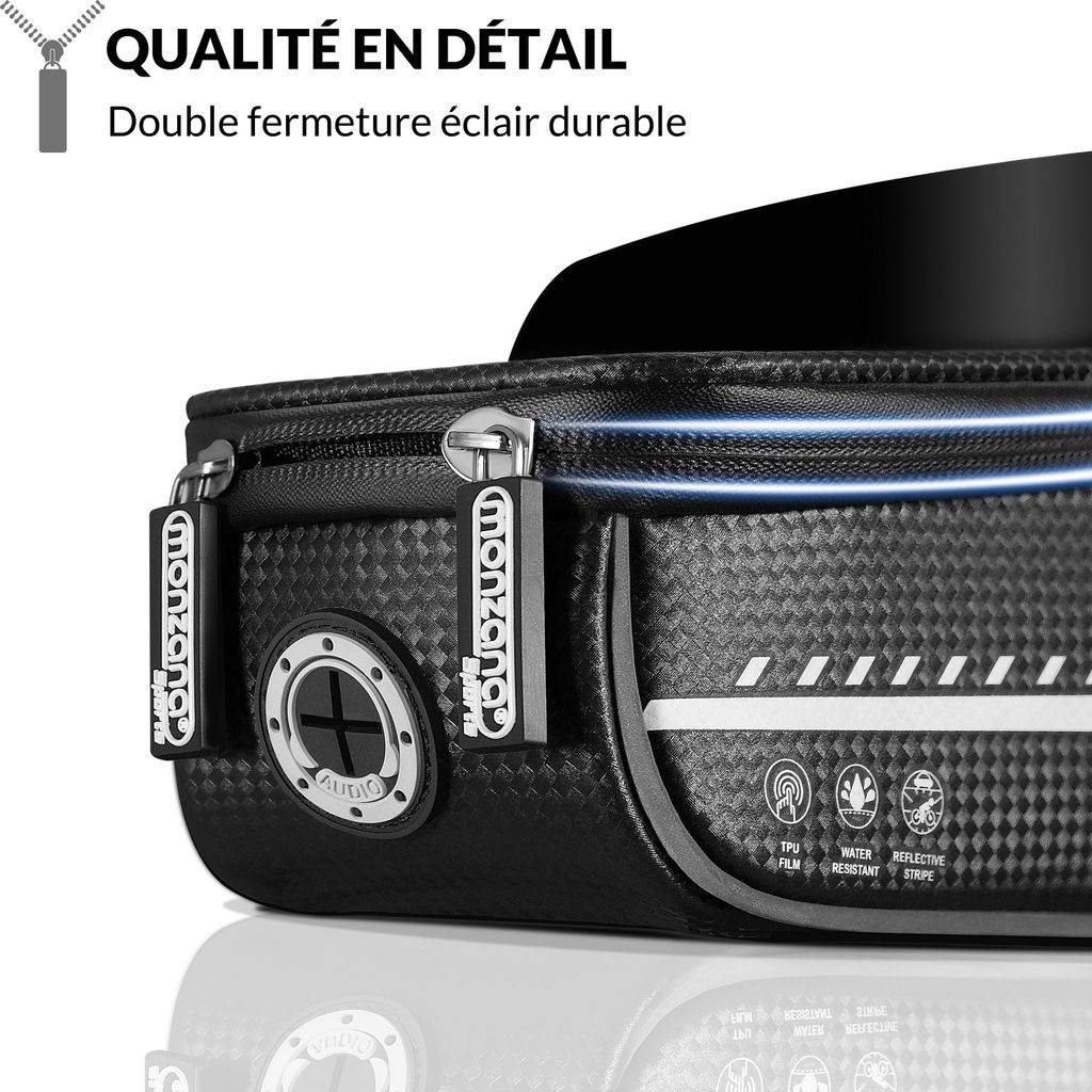 MONZANA® Sacoche de cadre vélo imperméable bandes Image du produit 