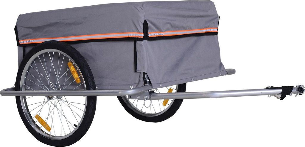 Fahrradanhänger Klappbar Lastenanhänger mit Kupplung,Transportwagen bis 40 kg belastbar, Transportanhänger Anhänger für Fahrrad Handwagen 140 ...