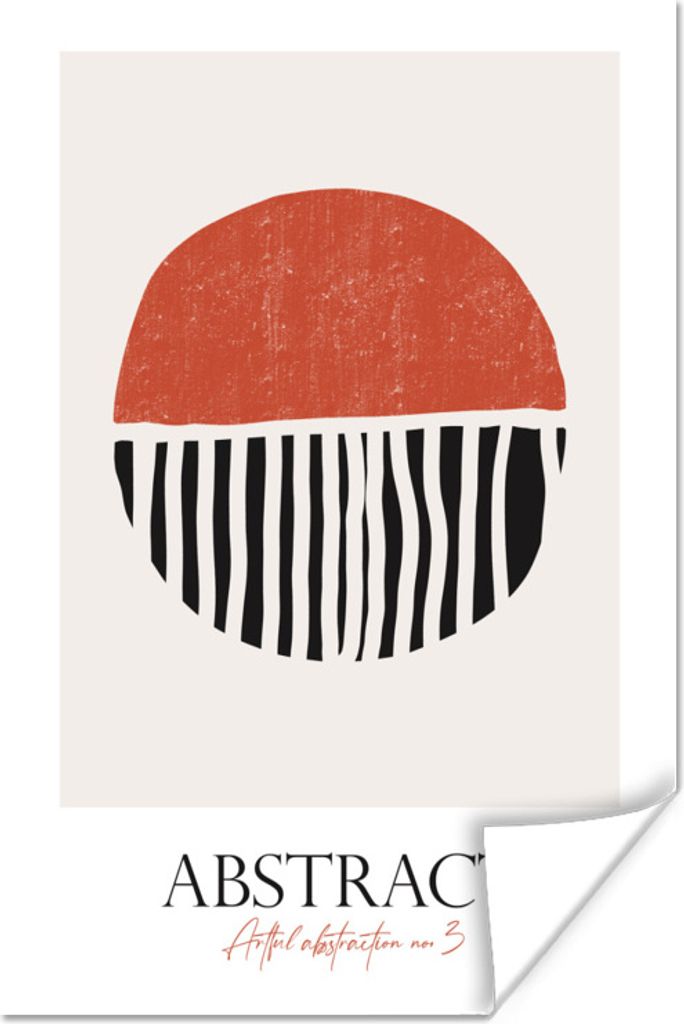 MuchoWow Poster Kreis - Abstrakt - Design 60x90 cm - Wanddekoration