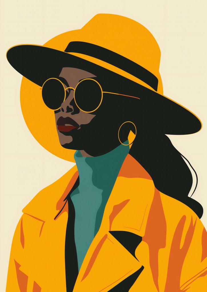 Plakat 42x59,4cm Gelbe Stilvollheit