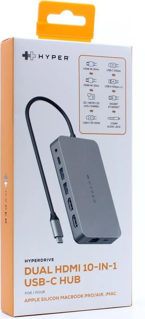Réplicateur de ports USB 3.2 Gen 1 Type-C Hyper HDM1H ultra robuste
