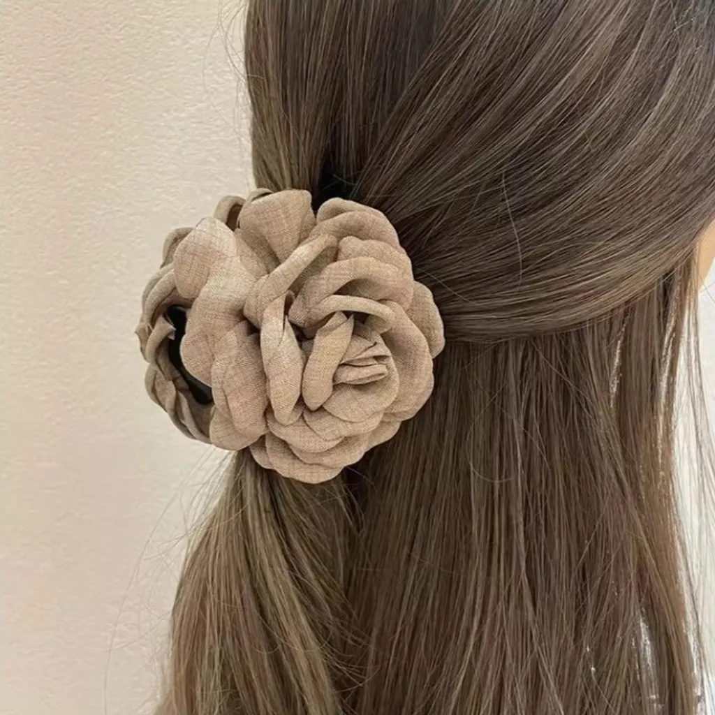 Flamenco Mystique XL: L'accessorio Capelli da Viaggio con Fiore Rosa