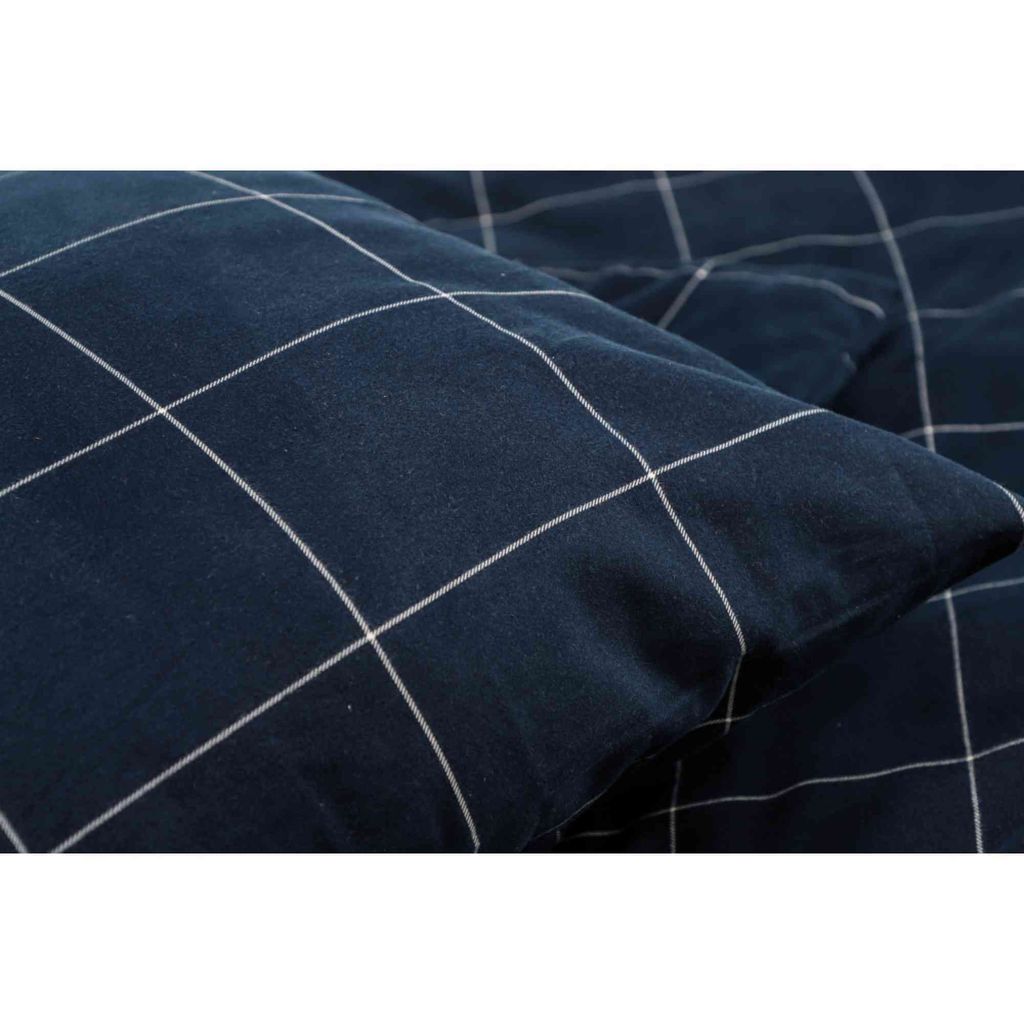 ESPRIT pościel flanelowa CHECK Navy 200 x 200 cm Zdjęcie produktu 