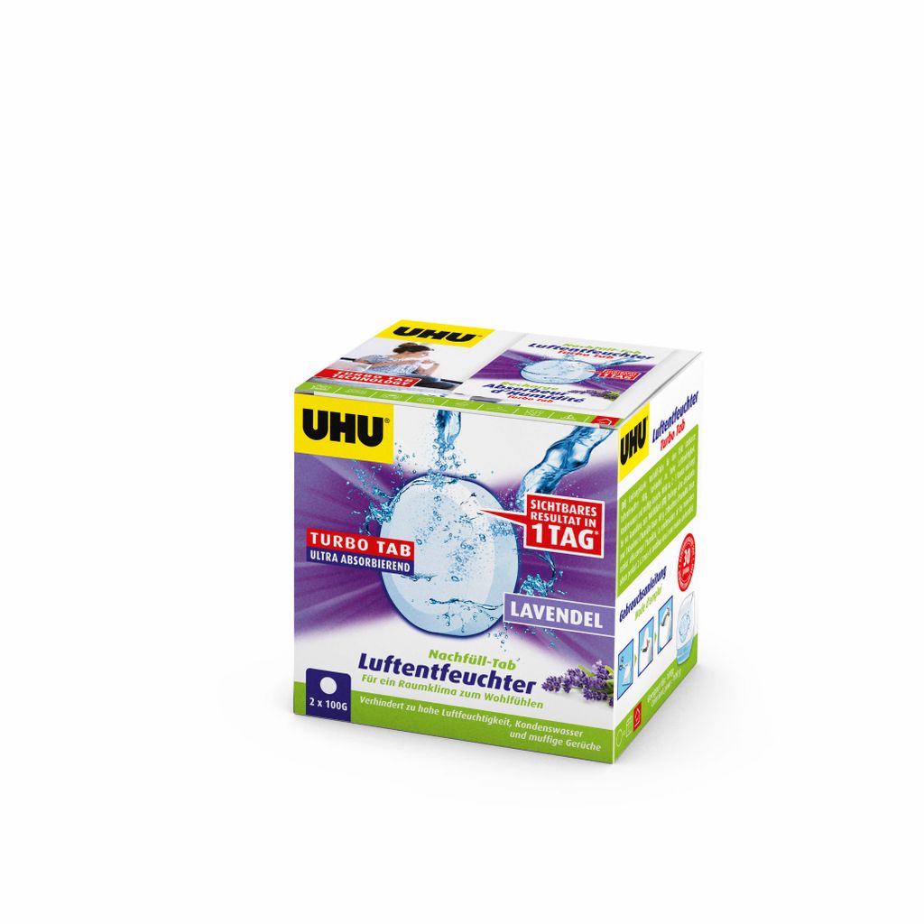 A product box for UHU Turbo Tab.
