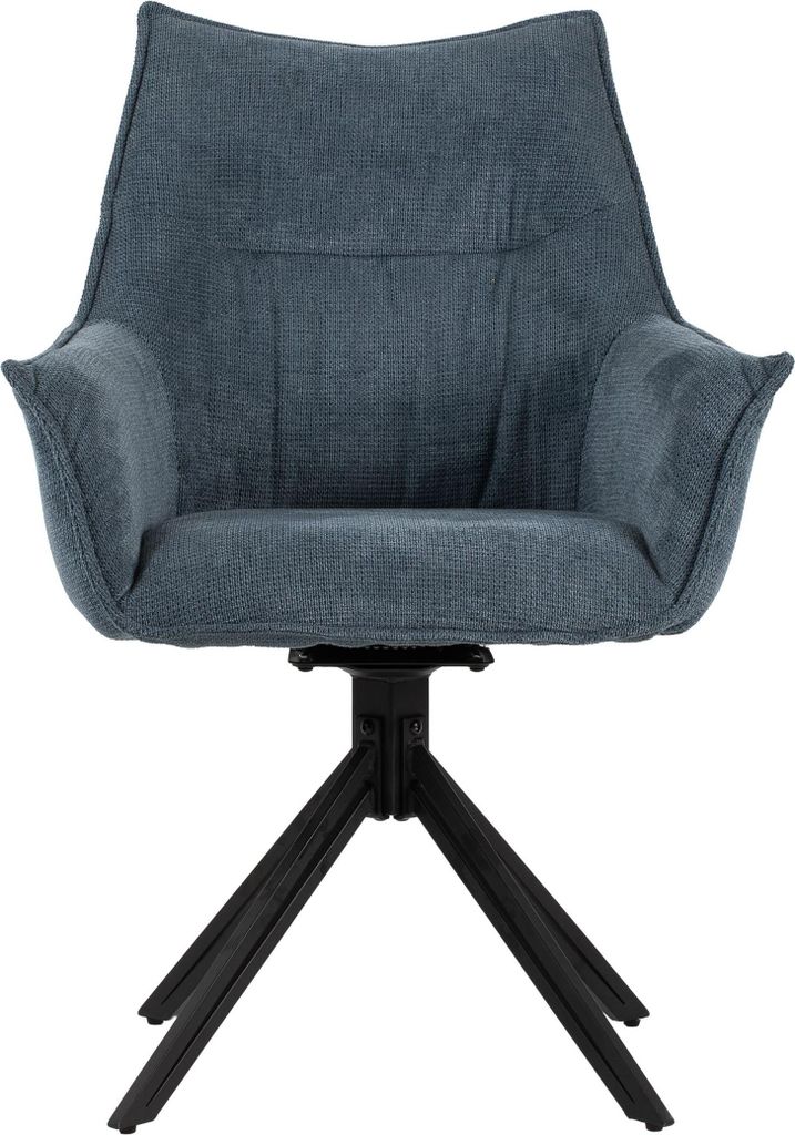 Diningsessel Ginosa - drehbar - blau