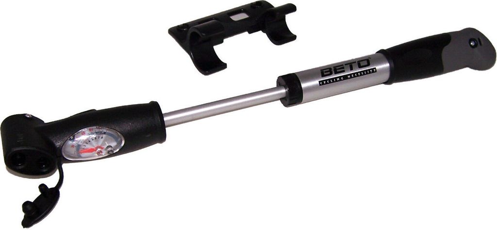Beto Luftpumpe Double Shot Mini Pump Minipumpe AV SV DV Manometer bis 8,5 bar