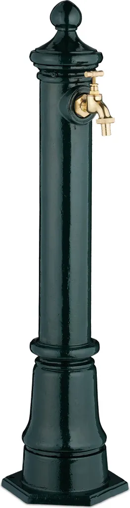 Fontaine extérieure Relaxdays 80 cm en fonte avec robinet décoratif