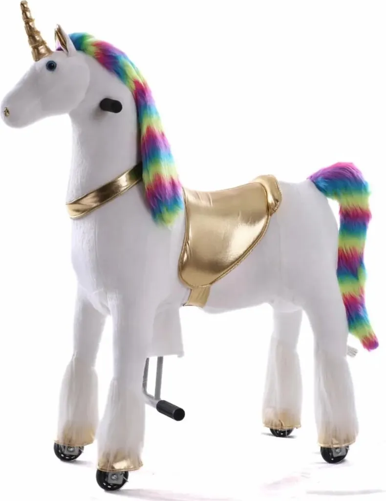 Licorne à roulettes Grand cheval mécanique sans pile pour enfant