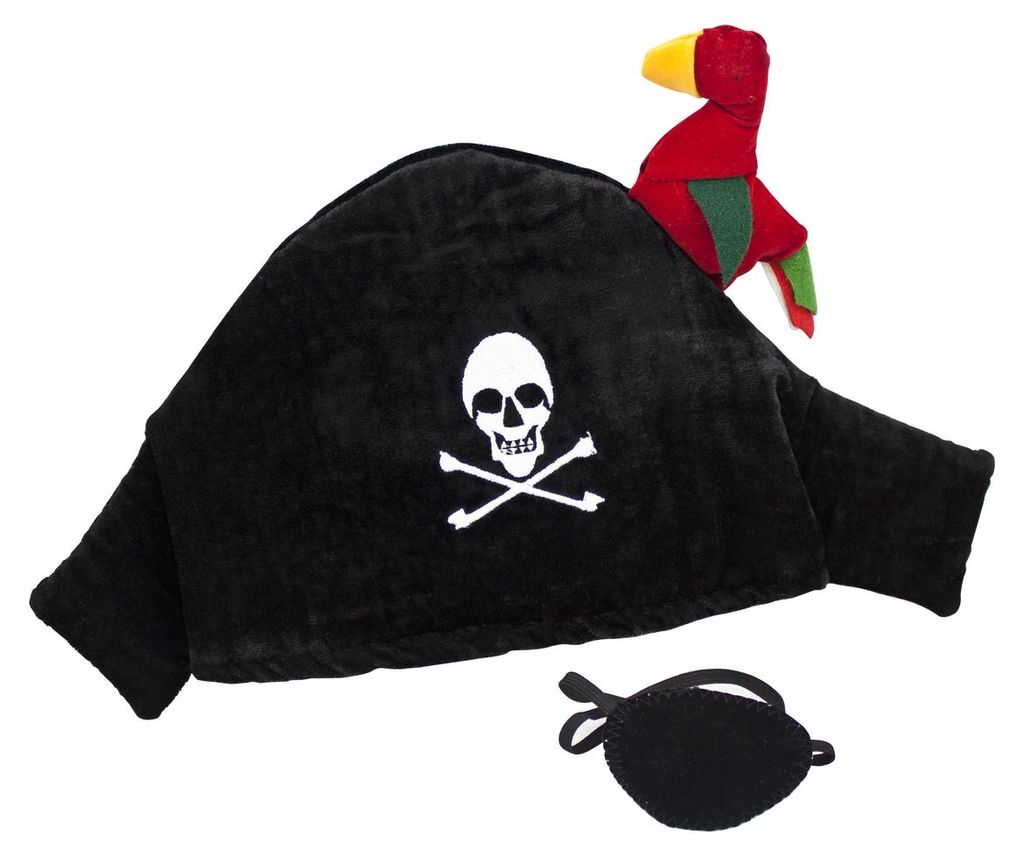 BestSaller 1322 Piratenhut mit Papagei & Augenklappe, Produktbild 