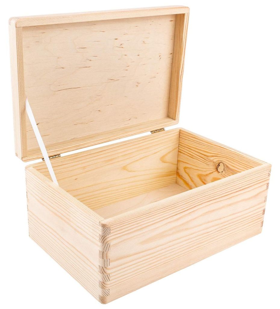 Creative Deco Grote Houten Doos Opberg-Kist, 30 x 20 x 14 Productafbeelding 