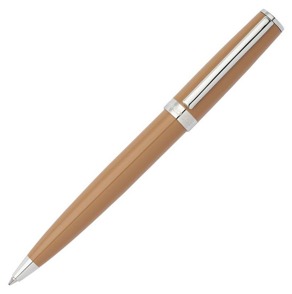 HUGO BOSS - HSN2544Z - Kugelschreiber - braun/silber - Gear Icon Camel - Geschenkbox