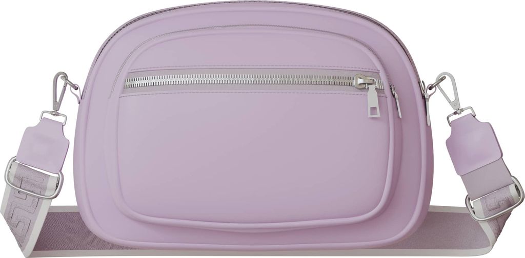 Damen Umhängetasche Vegan Kompakt Crossbody Praktisch 30631 Lilac