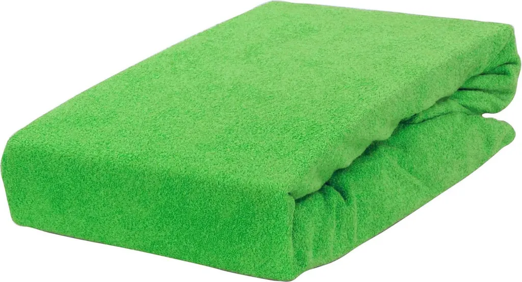lenzuolo matrimoniale in spugna 160x200 verde