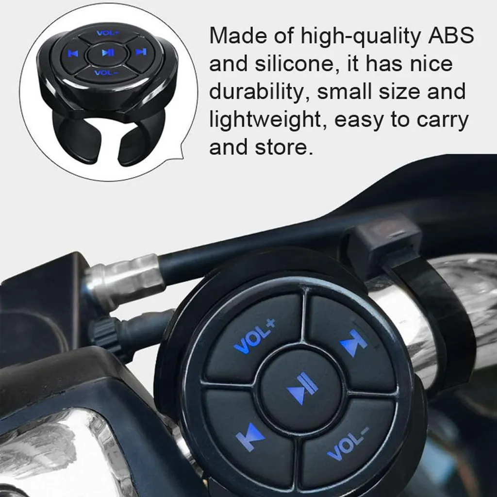 Comando Volante Wireless BT 5.0 Sicurezza Guida Musica e Chiamate