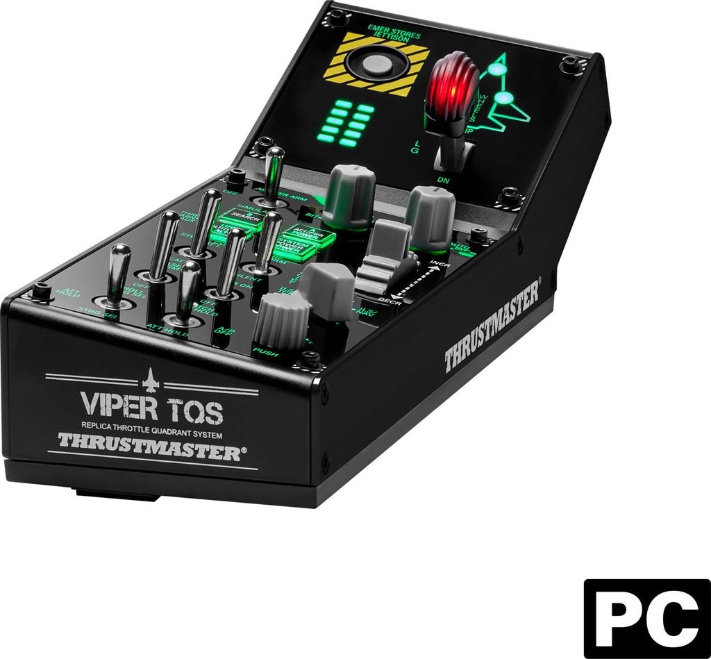 Thrustmaster Viper Panel, Flugsimulation, PC, Analog / Digital, Kabelgebunden, USB, Schwarz