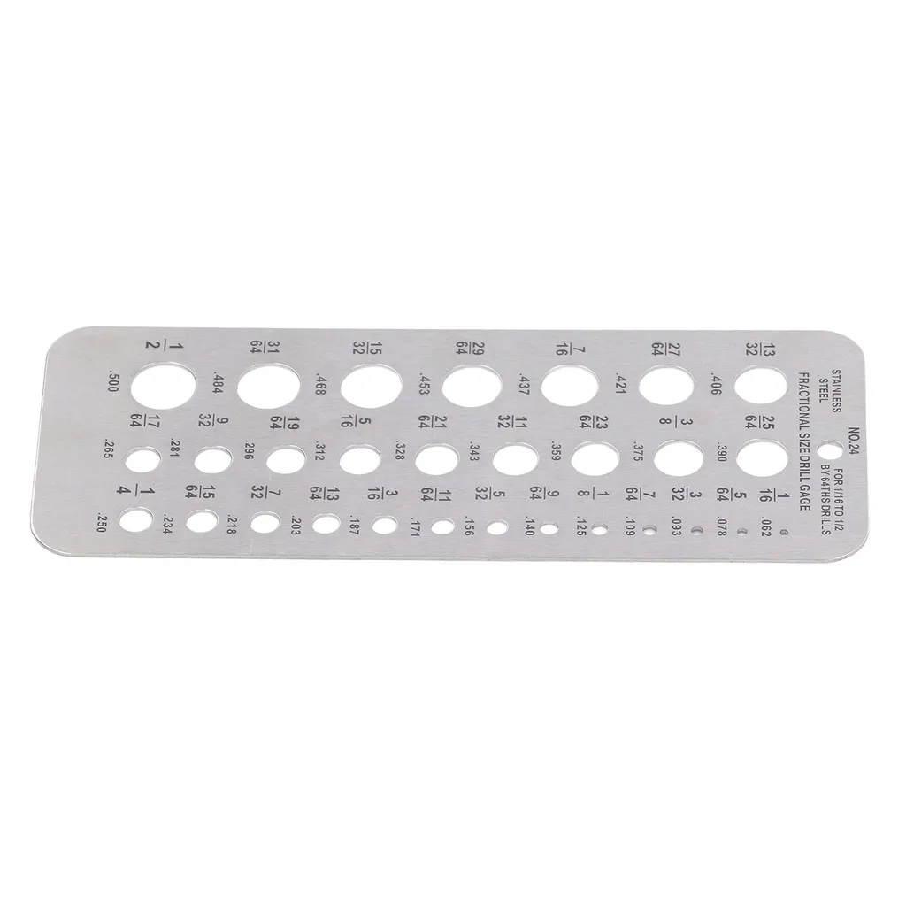 Calibro Frazionario Punte Trapano Acciaio Inox 1/16-1/2 | Shop Online
