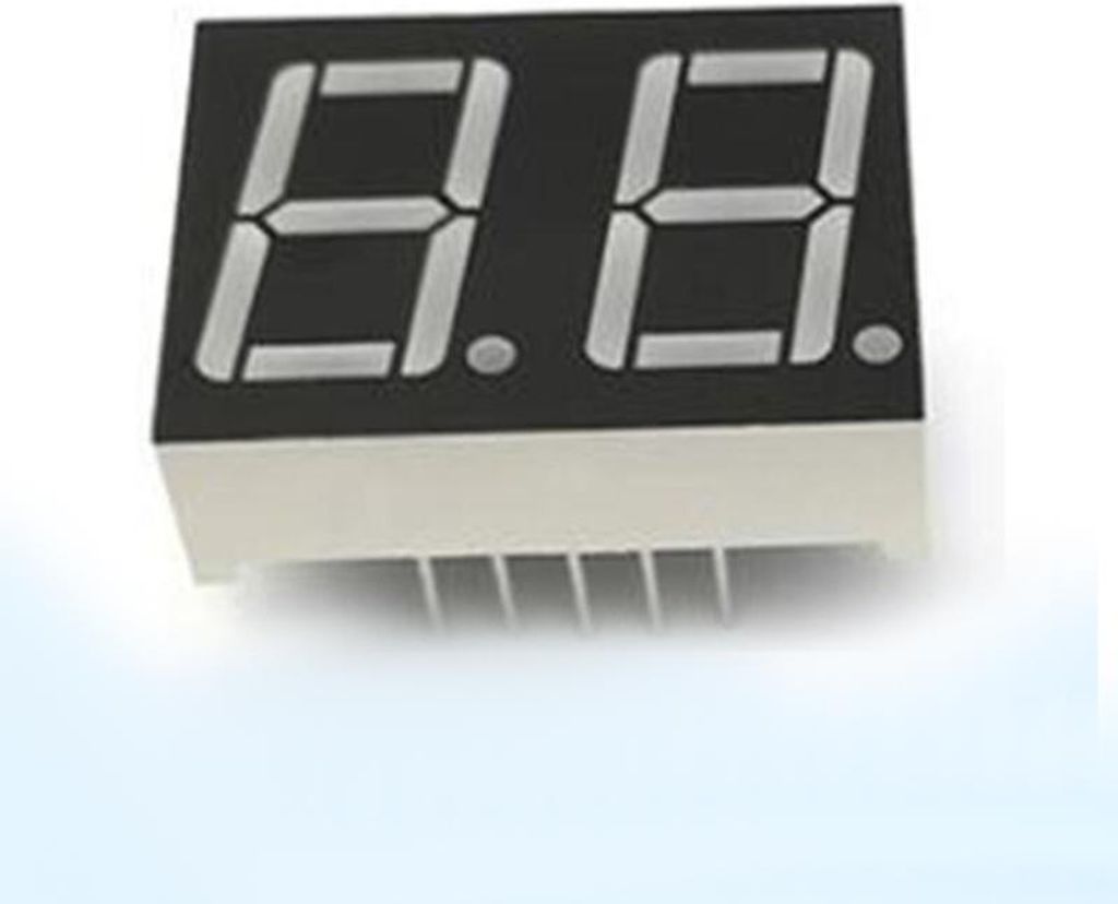 LED 7-Segment Display 0,56" - verschiedene Ziffernstellen & Farben Ausführung: 2-stellig - Kathode - grün